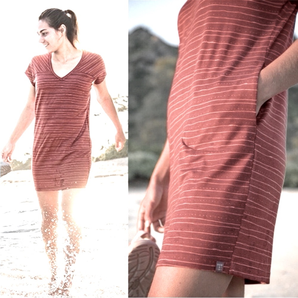 Title Nine Women's
V Neck Short Sleeve T-Shirt Dress Size S